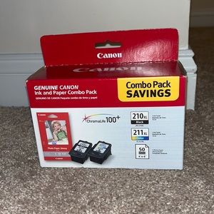 NEW Canon 210 211 XL Black and Color Ink Combo Pack